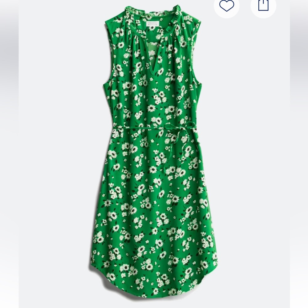 41 Hawthorn Green Ruffled Detail Dress